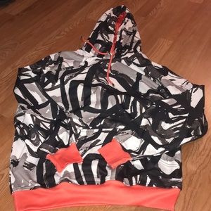 Abstract pullover hoodie